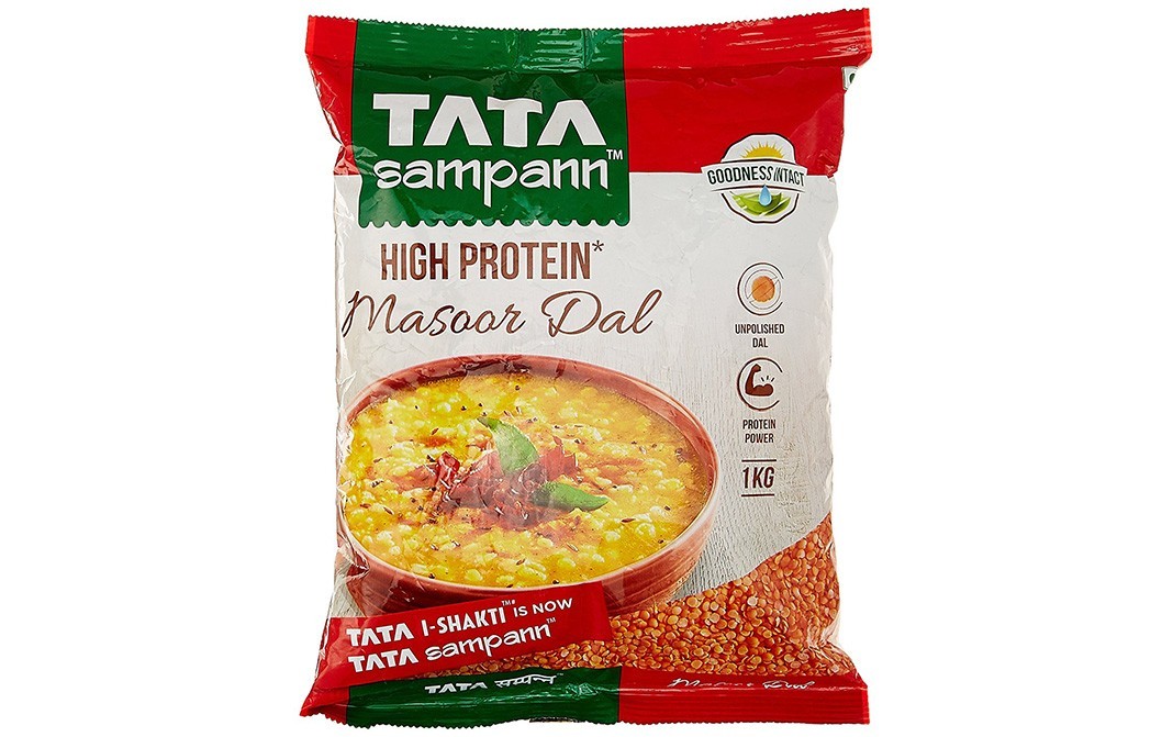 Tata Sampann High Protein Masoor Dal    Pack  1 kilogram